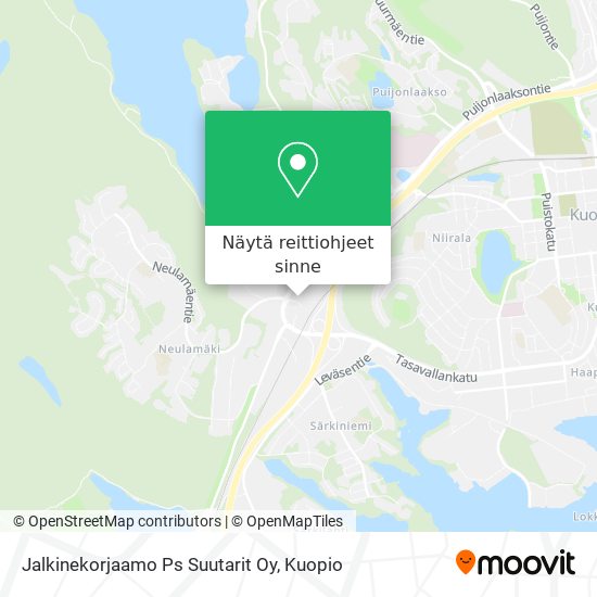 Jalkinekorjaamo Ps Suutarit Oy kartta