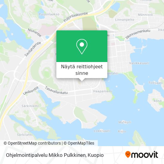 Ohjelmointipalvelu Mikko Pulkkinen kartta