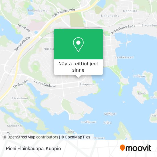 Pieni Eläinkauppa kartta
