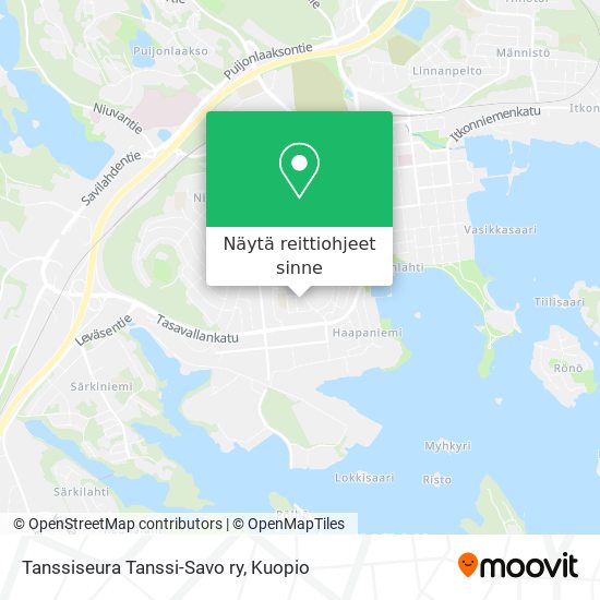 Tanssiseura Tanssi-Savo ry kartta