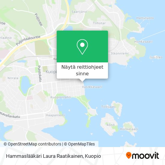 Hammaslääkäri Laura Raatikainen kartta
