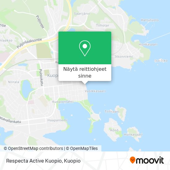 Respecta Active Kuopio kartta