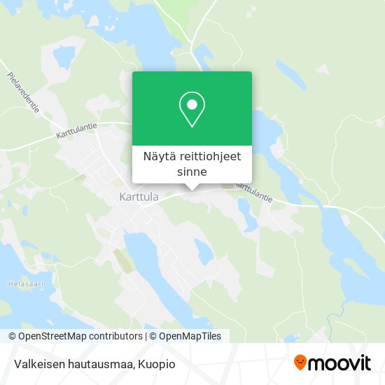 Valkeisen hautausmaa kartta