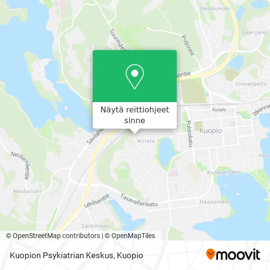 Kuopion Psykiatrian Keskus kartta