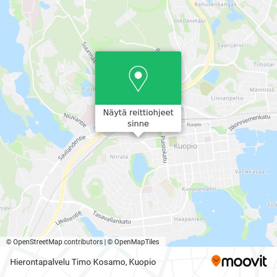 Hierontapalvelu Timo Kosamo kartta