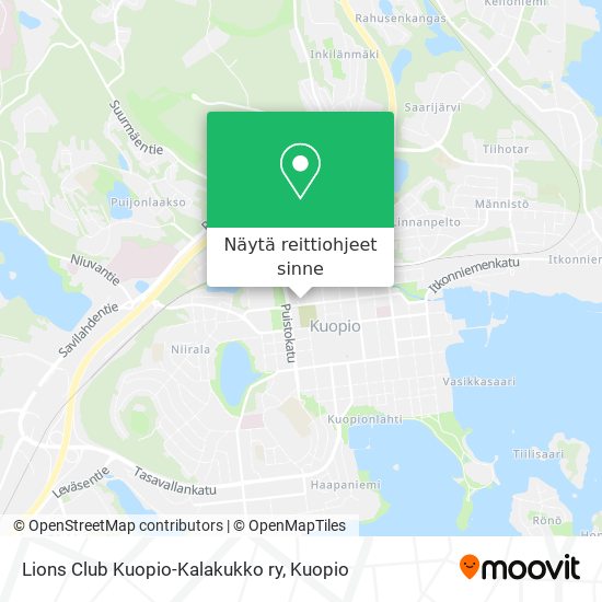 Lions Club Kuopio-Kalakukko ry kartta