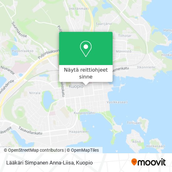 Lääkäri Simpanen Anna-Liisa kartta