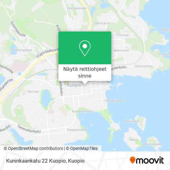 Kuninkaankatu 22 Kuopio kartta