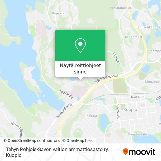Tehyn Pohjois-Savon valtion ammattiosasto ry kartta