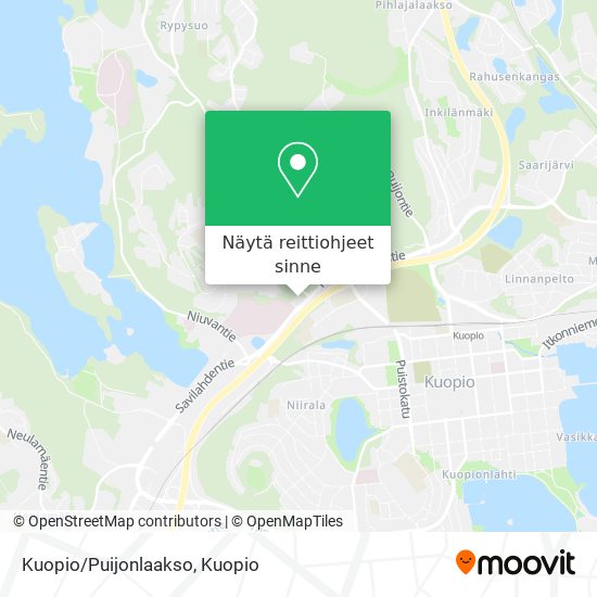 Kuopio/Puijonlaakso kartta