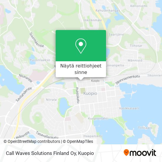Call Waves Solutions Finland Oy kartta
