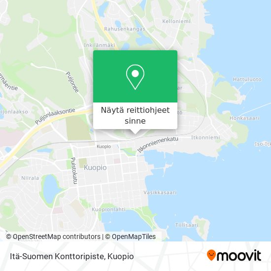 Itä-Suomen Konttoripiste kartta