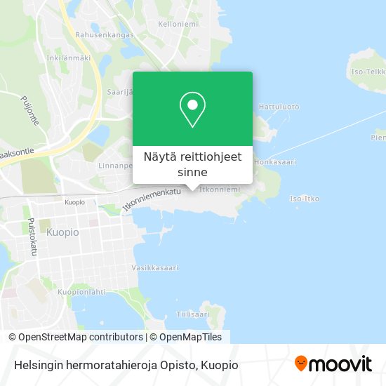 Helsingin hermoratahieroja Opisto kartta