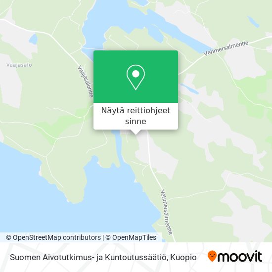 Suomen Aivotutkimus- ja Kuntoutussäätiö kartta