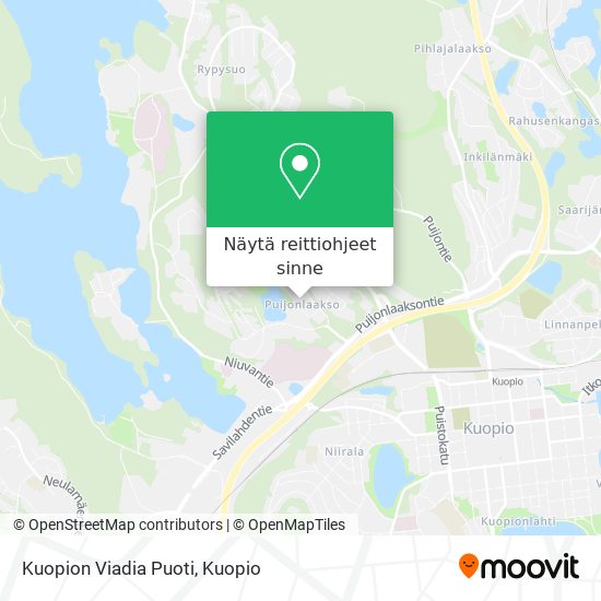 Kuopion Viadia Puoti kartta