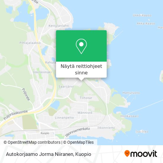 Autokorjaamo Jorma Niiranen kartta