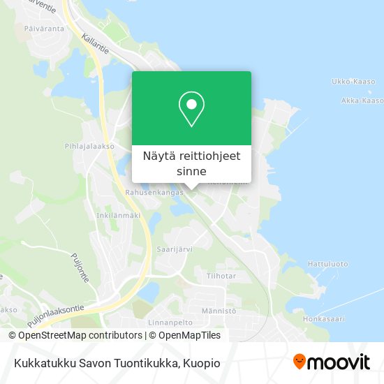 Kukkatukku Savon Tuontikukka kartta