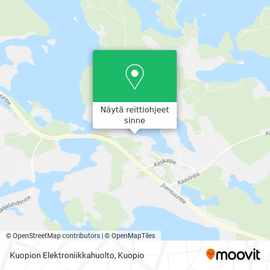 Kuopion Elektroniikkahuolto kartta