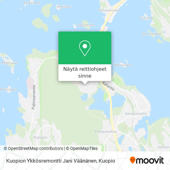 Kuopion Ykkösremontti Jani Väänänen kartta