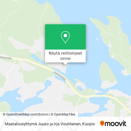Maatalousyhtymä Juuso ja Irja Voutilainen kartta