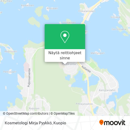 Kosmetologi Mirja Pyykkö kartta
