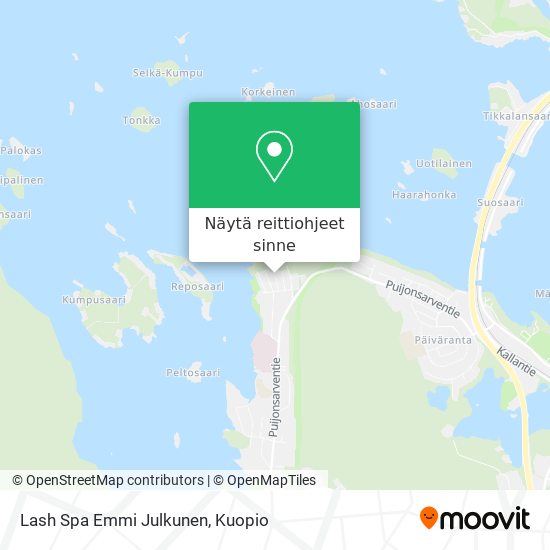 Lash Spa Emmi Julkunen kartta