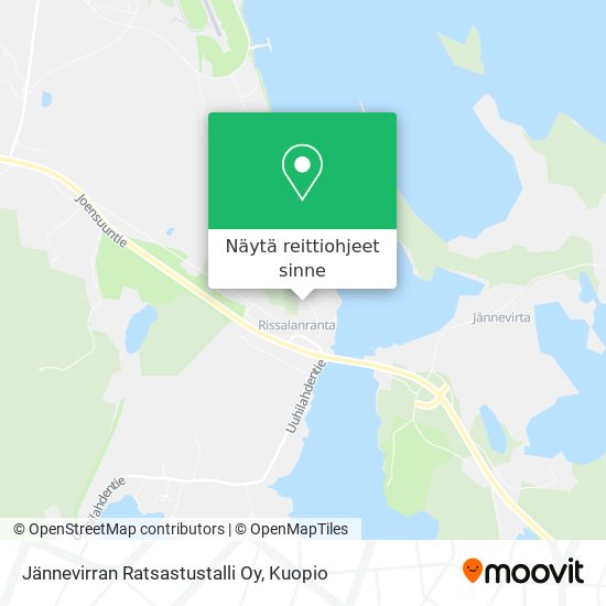 Jännevirran Ratsastustalli Oy kartta