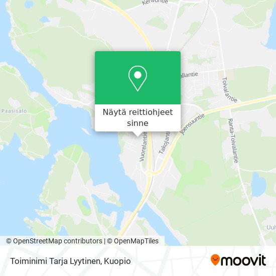 Toiminimi Tarja Lyytinen kartta
