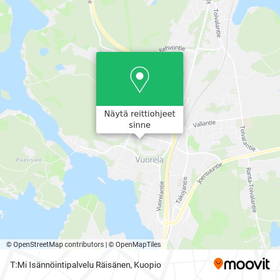 T:Mi Isännöintipalvelu Räisänen kartta