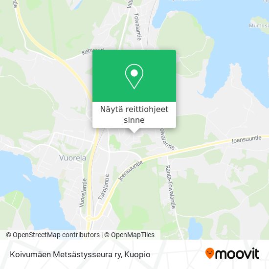 Koivumäen Metsästysseura ry kartta