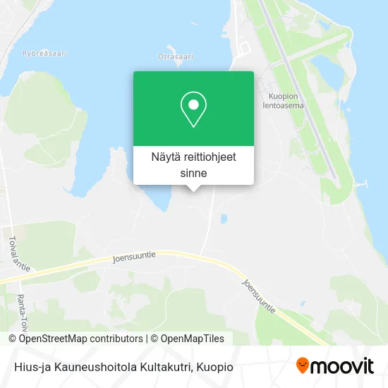 Hius-ja Kauneushoitola Kultakutri kartta