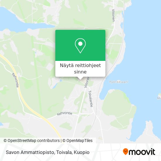 Savon Ammattiopisto, Toivala kartta
