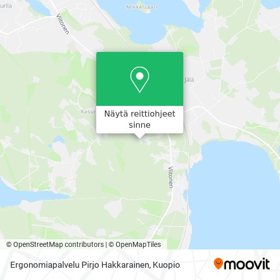 Ergonomiapalvelu Pirjo Hakkarainen kartta