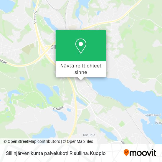 Siilinjärven kunta palvelukoti Risuliina kartta