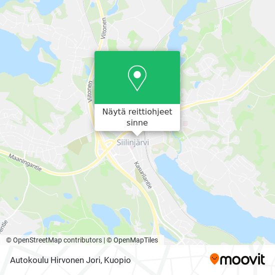 Autokoulu Hirvonen Jori kartta
