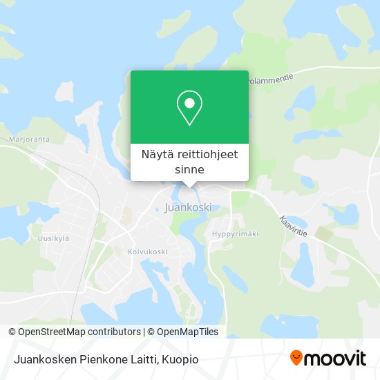 Juankosken Pienkone Laitti kartta