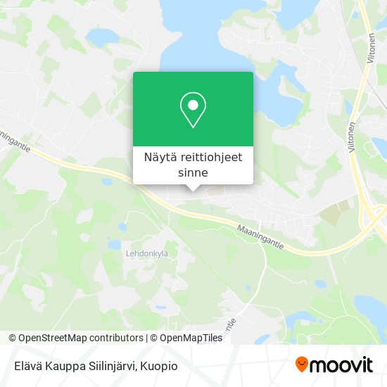 Elävä Kauppa Siilinjärvi kartta