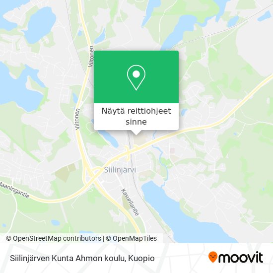 Siilinjärven Kunta Ahmon koulu kartta