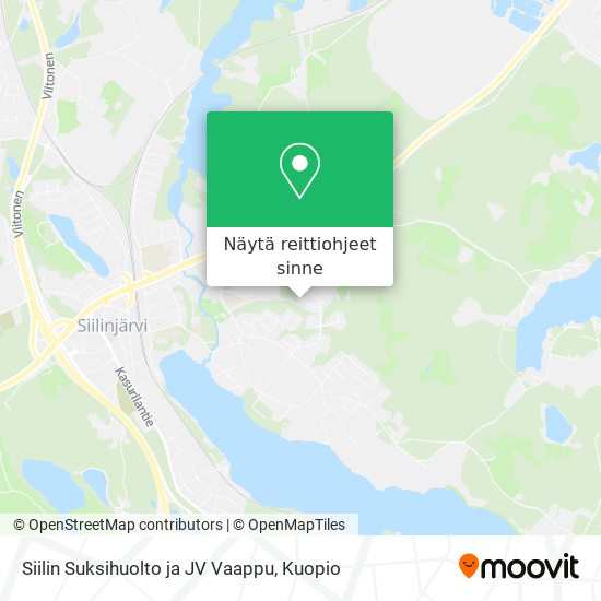 Siilin Suksihuolto ja JV Vaappu kartta