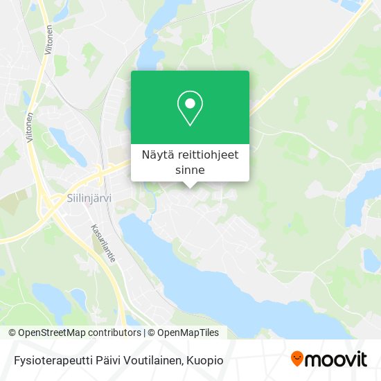 Fysioterapeutti Päivi Voutilainen kartta