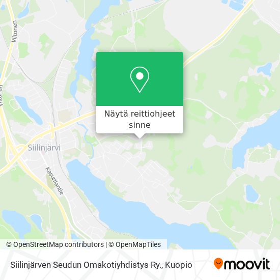 Siilinjärven Seudun Omakotiyhdistys Ry. kartta