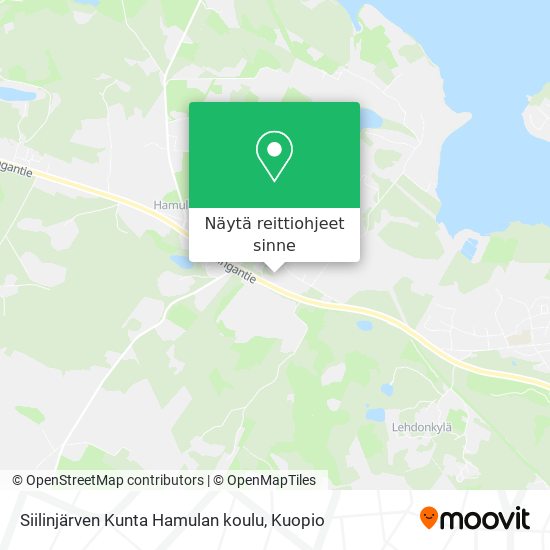 Siilinjärven Kunta Hamulan koulu kartta