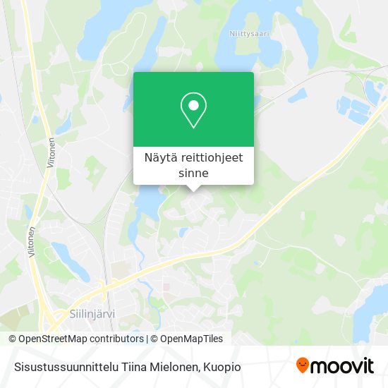 Sisustussuunnittelu Tiina Mielonen kartta