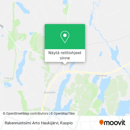 Rakennustoimi Arto Haukijärvi kartta