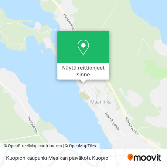 Kuopion kaupunki Mesikan päiväkoti kartta