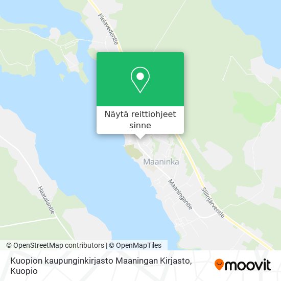 Kuopion kaupunginkirjasto Maaningan Kirjasto kartta