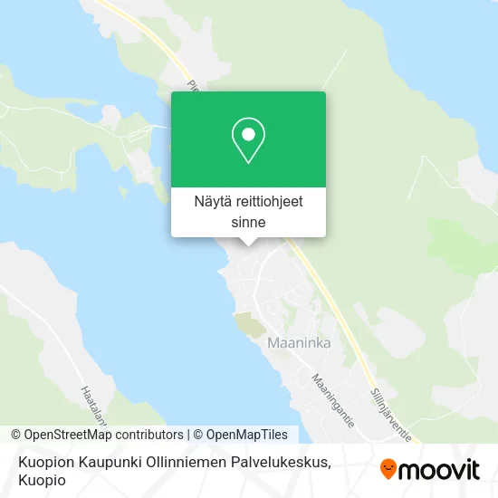 Kuopion Kaupunki Ollinniemen Palvelukeskus kartta