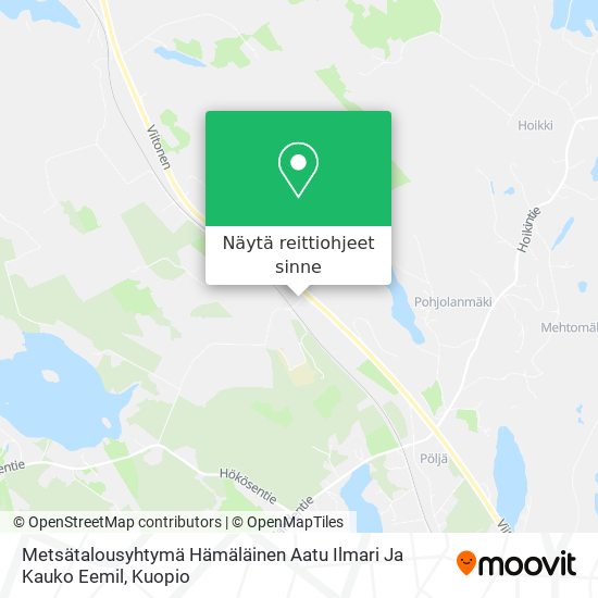 Metsätalousyhtymä Hämäläinen Aatu Ilmari Ja Kauko Eemil kartta