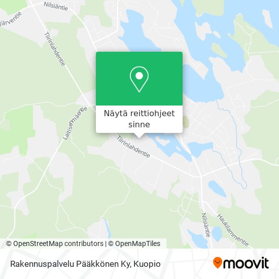 Rakennuspalvelu Pääkkönen Ky kartta