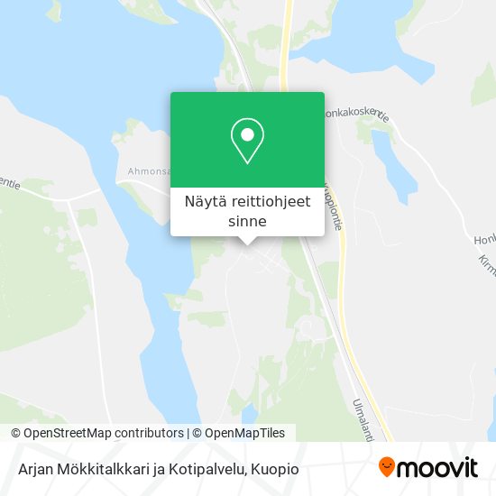 Arjan Mökkitalkkari ja Kotipalvelu kartta